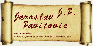 Jaroslav Pavitović vizit kartica